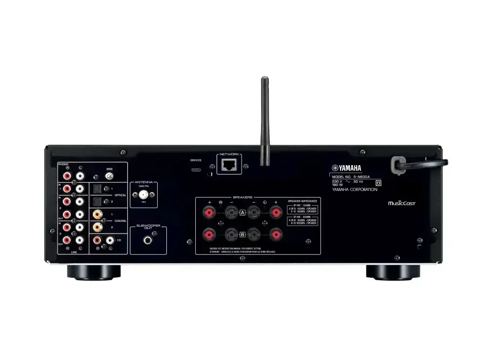 YAMAHA R-N600 (stříbrná) + MONITOR AUDIO BRONZE 300 (černá))