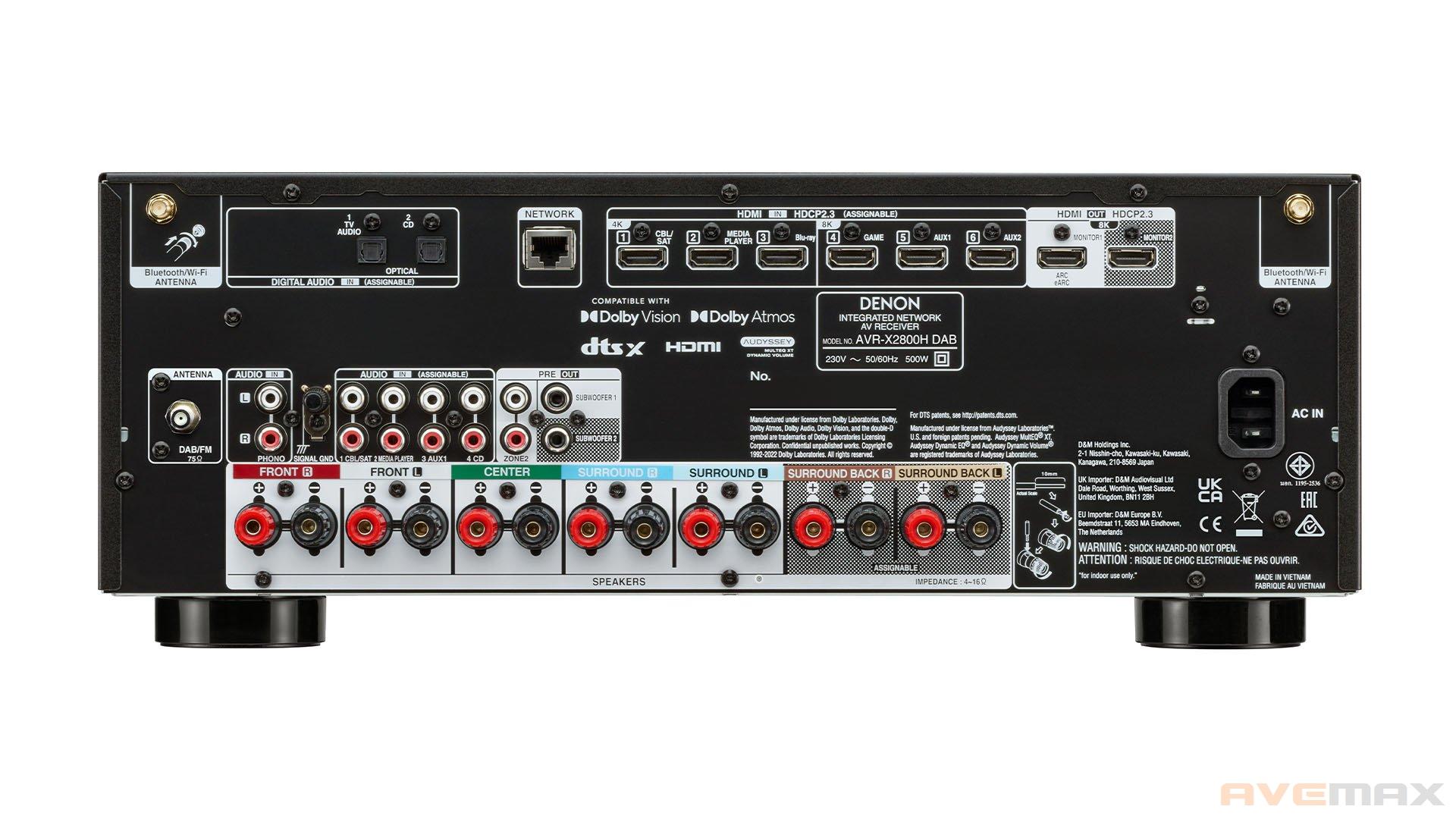 DENON AVR-X2800H DAB + QUADRAL SIGNUM 90 SET 5.0