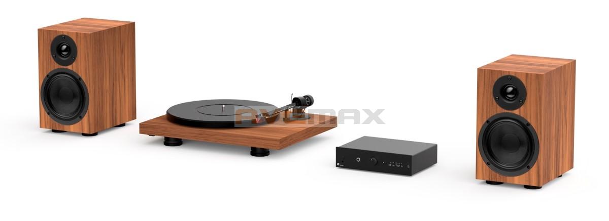 Pro-Ject Colourful Audio System - All-in-one Hi-Fi systém s gramofonem - Walnut