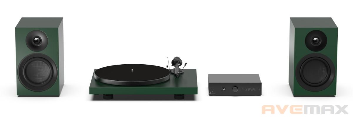Pro-Ject Colourful Audio System E - All-in-one Hi-Fi systém s gramofonem (ZELENÁ)