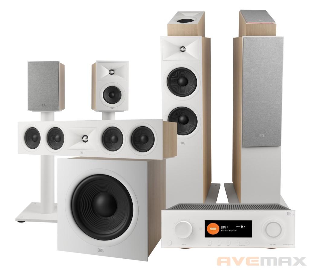 JBL Audio set MA9100HP + STAGE 280F + 245C + 250B vč. stojanů + 240H +220 (bílá)