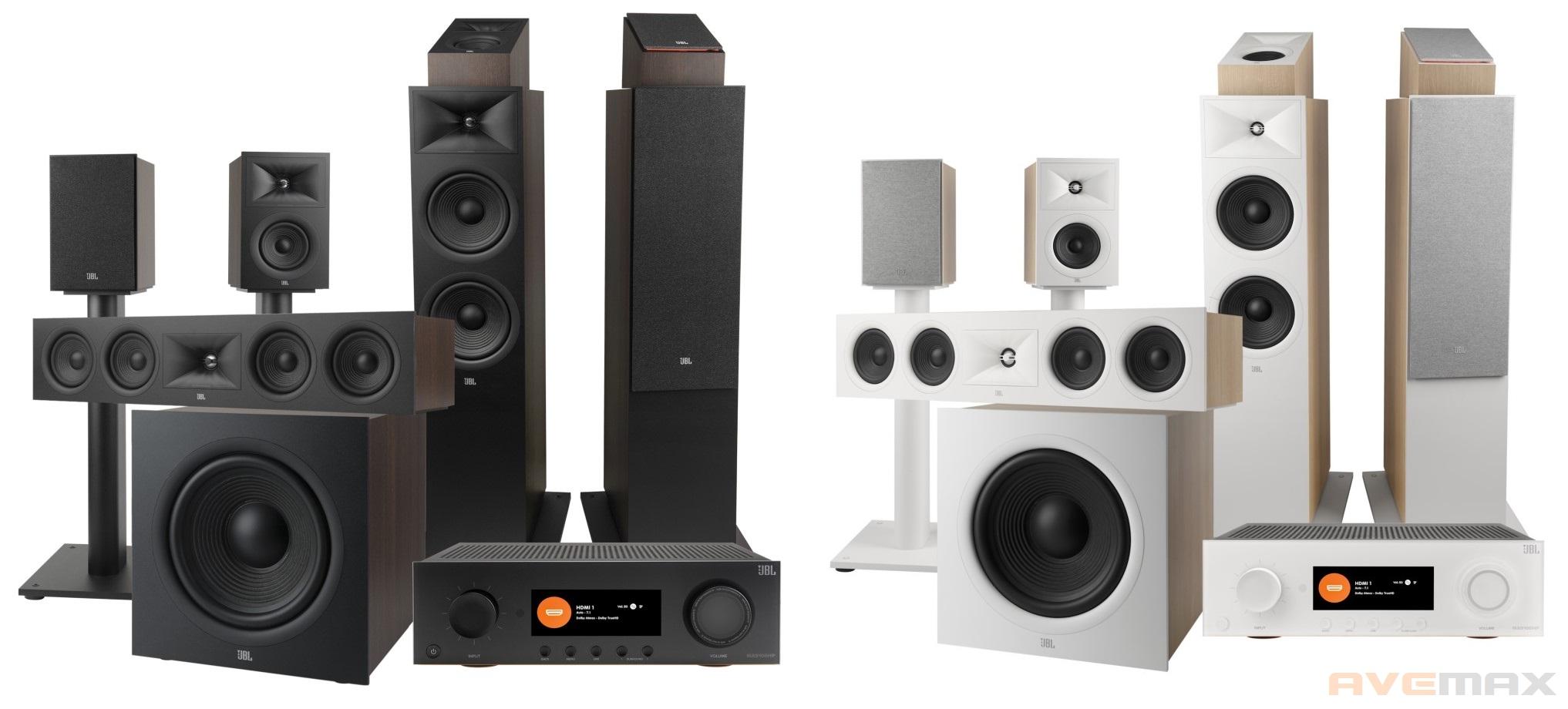 JBL Audio set MA9100HP + STAGE 280F + 245C + 250B vč. stojanů + 240H +220