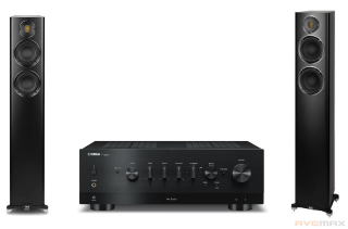 YAMAHA R-N800A + ELAC Carina FS247.4 (SATIN BLACK)